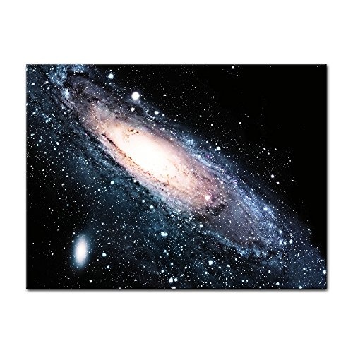 Wandbild - Spiral Galaxie III - Bild auf Leinwand - 40x30 cm einteilig - Leinwandbilder - Landschaften - Weltraum - Andromeda-Galaxie - Großer Andromedanebel - Milchstraße