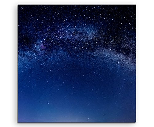 Leinwandbild 60x60cm Naturfotografie – Milchstraße aus der nörlichen Hemisphäre auf Leinwand exklusives Wandbild moderne Fotografie für ihre Wand in vielen Größen