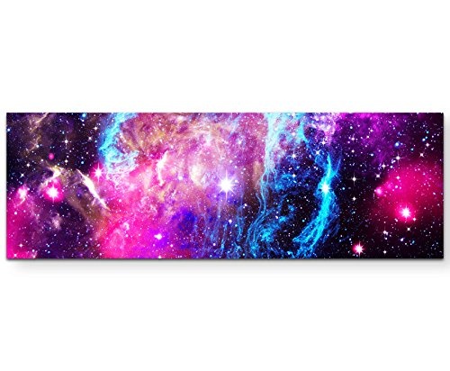 Paul Sinus Art Leinwandbilder | Bilder Leinwand 150x50cm Weltraum Sterne