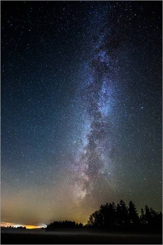 Posterlounge Leinwandbild 100 x 150 cm: Milchstraße von Oliver Henze - fertiges Wandbild, Bild auf Keilrahmen, Fertigbild auf echter Leinwand, Leinwanddruck