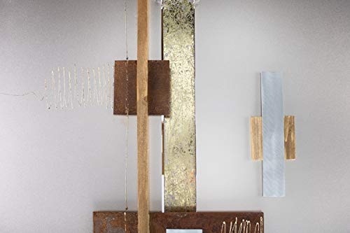 KunstLoft Extravagante Metall Wandskulptur Innere Ruhe 54x58x6cm | Design Wanddeko XXL handgefertigt | Luxus Metallbild Wandrelief | Abstrakt Braun Braun Gold | Wandbild modern