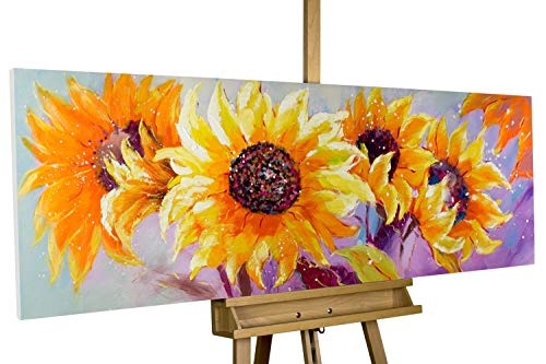 KunstLoft® Gemälde Symphony of Sunflowers in...