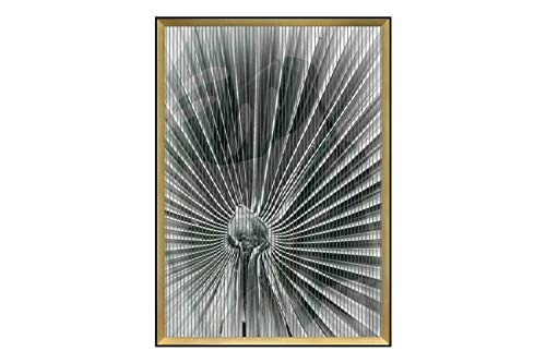 Trendiges KunstLoft® 3D Wechselbild Fan of Persistence 63x83cm | Handgefertigte Vintage Wanddeko aus Papier | Farn Dschungel Grün | Design Wackelbild trendige Kunst | Lentikular Bild im Bilderrahmen