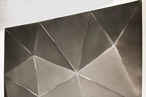 KunstLoft Extravagante Metall Wandskulptur Diamonds in The Sky 85x85x2cm | Design Wanddeko XXL handgefertigt | Luxus Metallbild Wandrelief | Modern Sterne Schwarz Weiß | Wandbild modern
