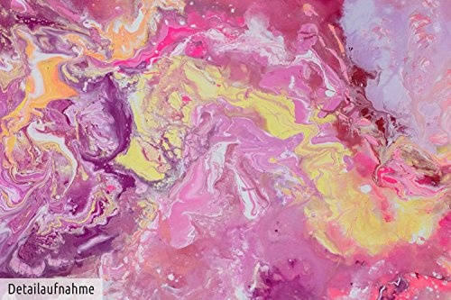 KunstLoft® XXL Gemälde Think Pink 180x120cm | original handgemalte Bilder | Abstrakt Rosa Lila Pink | Leinwand-Bild Ölgemälde einteilig groß | Modernes Kunst Ölbild