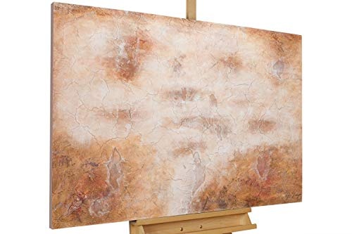 KunstLoft® Acryl Gemälde In Pink Review 120x80cm | original handgemalte Leinwand Bilder XXL | Abstrakt Wüste Beige | Wandbild Acrylbild Moderne Kunst einteilig mit Rahmen