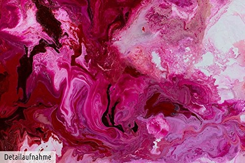 KunstLoft XXL Gemälde Romantic Shine 180x120cm | Original handgemalte Bilder | Abstrakt Weiß Pink | Leinwand-Bild Ölfarbegemälde Einteilig groß | Modernes Kunst Ölfarbebild