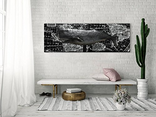 KunstLoft Extravagantes Metallbild 3D Whale Watching 150x50x6cm | Design Wanddeko XXL Handgefertigt | Unikat Luxus Wandskulptur | Wal Tier Meer Wasser | Wandbild Relief Modern