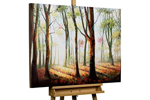 KunstLoft® Gemälde Schattenspiele im Wald in...