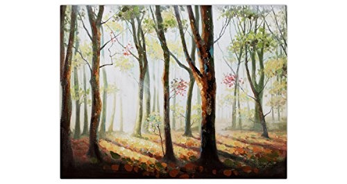 KunstLoft® Gemälde Schattenspiele im Wald in...