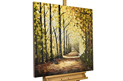 KunstLoft® Acryl Gemälde Wege des Waldes 80x80cm...