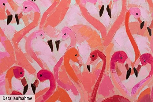 KunstLoft Acryl Gemälde Flamingos in Love 60x90cm |...