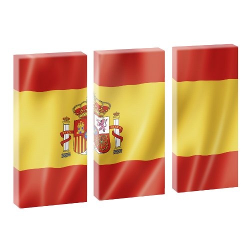 España - Trendiger Kunstdruck auf Leinwand - mehrteilig 130cm x 80cm (je 40cm x 80cm)