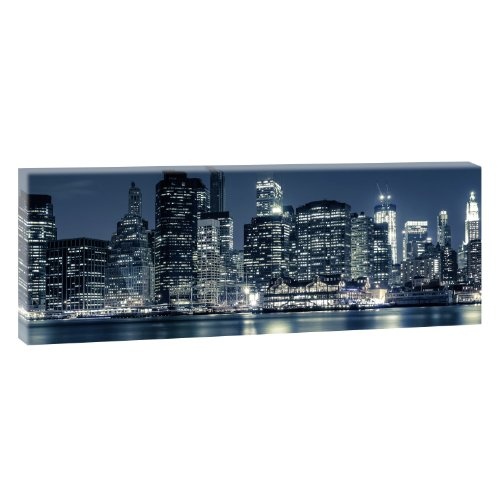 New York Skyline - Trendiger Kunstdruck auf Leinwand im...