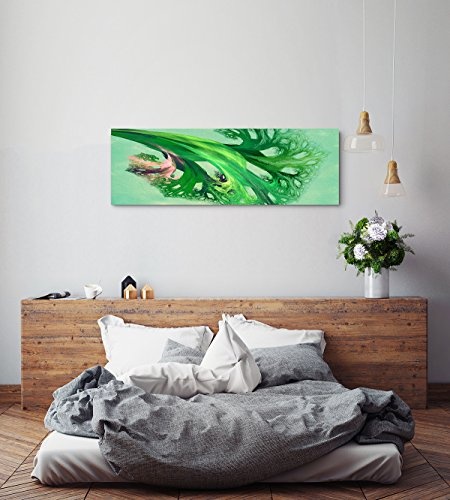 Mit dem Wind - Kunstdruck auf Leinwand gerahmt 150x50cm