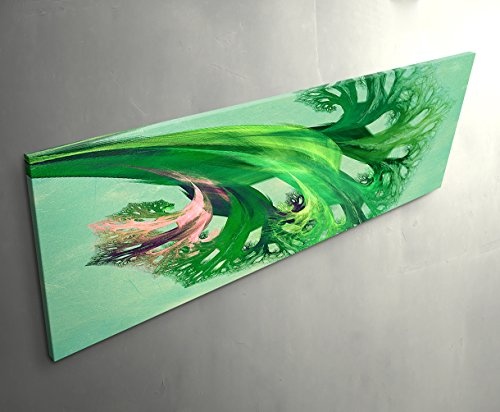 Mit dem Wind - Kunstdruck auf Leinwand gerahmt 150x50cm