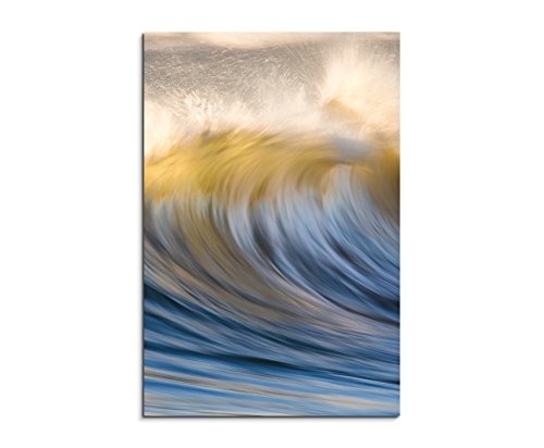 Fotoleinwand 90x60cm Naturfotografie - Wilde Meereswellen