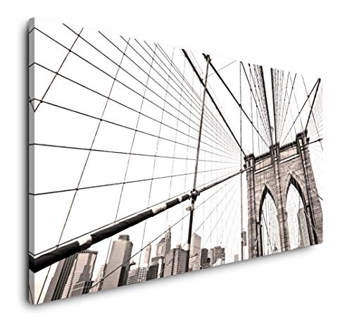 Paul Sinus Art New York 120x 60cm Panorama Leinwand Bild XXL Format Wandbilder Wohnzimmer Wohnung Deko Kunstdrucke