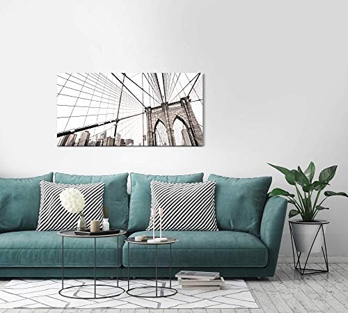 Paul Sinus Art New York 120x 60cm Panorama Leinwand Bild XXL Format Wandbilder Wohnzimmer Wohnung Deko Kunstdrucke