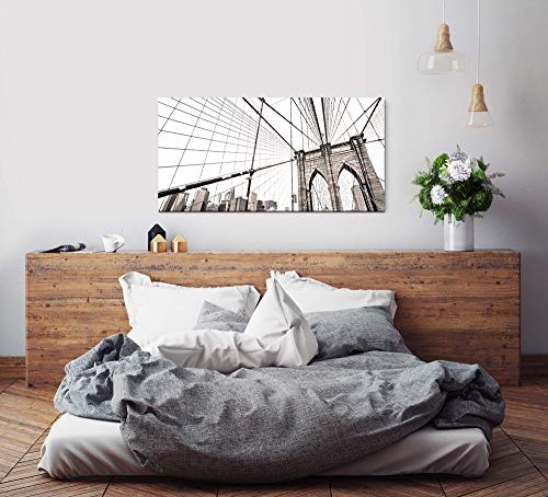 Paul Sinus Art New York 120x 60cm Panorama Leinwand Bild XXL Format Wandbilder Wohnzimmer Wohnung Deko Kunstdrucke