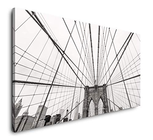 Paul Sinus Art New York City Skyline 120x 60cm Panorama Leinwand Bild XXL Format Wandbilder Wohnzimmer Wohnung Deko Kunstdrucke