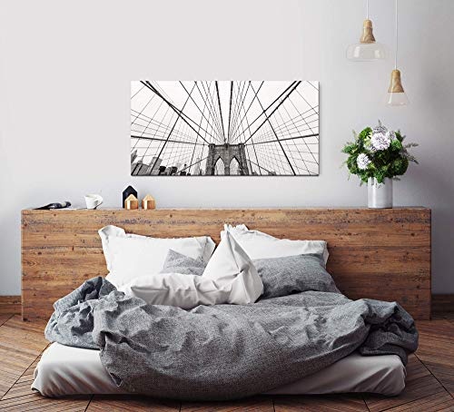 Paul Sinus Art New York City Skyline 120x 60cm Panorama Leinwand Bild XXL Format Wandbilder Wohnzimmer Wohnung Deko Kunstdrucke