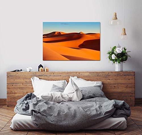 Paul Sinus Art Sand Dünen 100 x 70 cm Inspirierende Fotokunst in Museums-Qualität für Ihr Zuhause als Wandbild auf Leinwand in