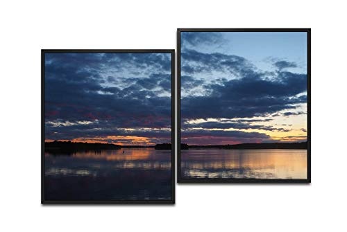Paul Sinus Art Sonnenuntergang Meer 130 x 90 cm (2 Bilder...