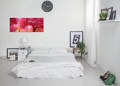 Paul Sinus Art GmbH Japanischer Garten 120x 50cm Panorama Leinwand Bild XXL Format Wandbilder Wohnzimmer Wohnung Deko Kunstdrucke