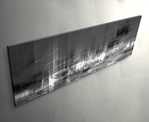 Paul Sinus Art Leinwandbilder | Bilder Leinwand 120x40cm Digitale Perspektive Einer Stadt Bei Nacht