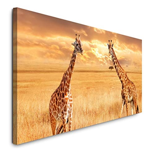 Paul Sinus Art GmbH Giraffen in der Savanne 120x 50cm...