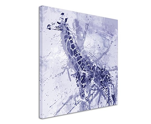 Giraffe Art 60x60cm - Wandbild als Kunstbild Malerei...