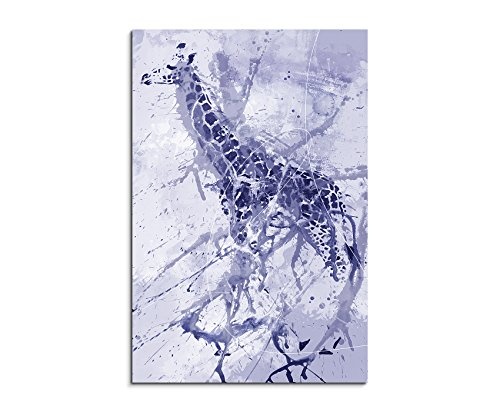 Giraffe Art 90x60cm - Wandbild als Kunstbild Malerei...