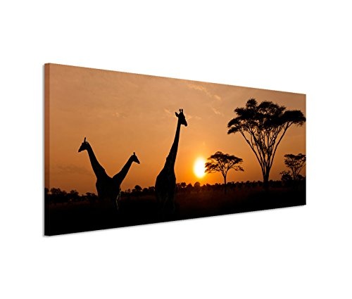 150x50cm Leinwandbild auf Keilrahmen Serengeti...