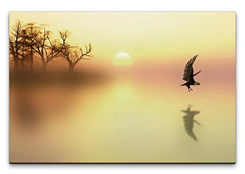 Paul Sinus Art Vögel in Landschaft 100 x 70 cm...