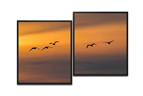 Paul Sinus Art Vögel im Himmel 130 x 90 cm (2 Bilder...