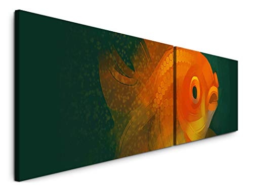 Paul Sinus Art Goldfisch 180x50cm - 2 Wandbilder je...