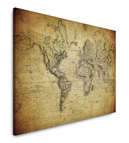 Paul Sinus Art Vintage Landkarte 100 x 70 cm...
