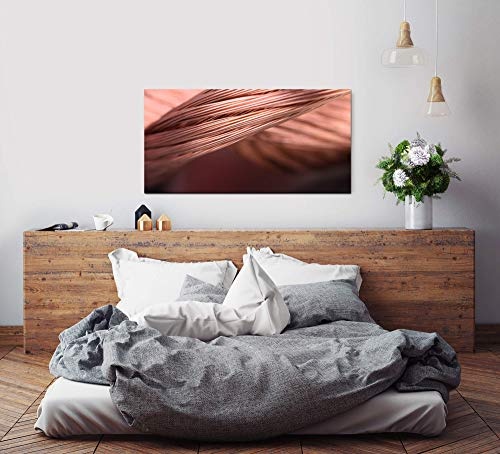 Kupfer Kabel ca. 130x70cm Wandbild inklusive Schattenfugenrahmen schwarz - Panorama Leinwand Bild XXL Format Wandbilder Wohnzimmer Wohnung Deko Kunstdrucke