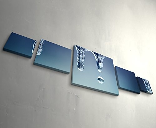 Paul Sinus Art Leinwandbilder | Bilder Leinwand 160x50cm Eiszapfen