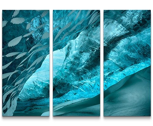 Paul Sinus Art Leinwandbilder | Bilder Leinwand 130x90cm Eishöhle