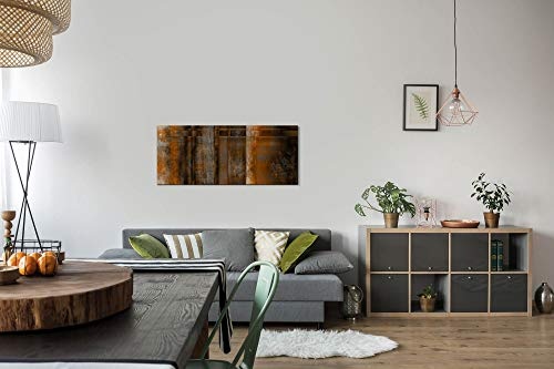 Paul Sinus Art GmbH Rostig 120x 50cm Panorama Leinwand Bild XXL Format Wandbilder Wohnzimmer Wohnung Deko Kunstdrucke