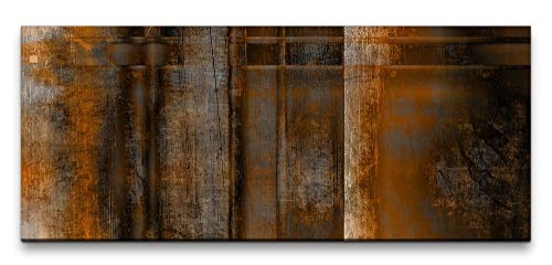 Paul Sinus Art GmbH Rostig 120x 50cm Panorama Leinwand Bild XXL Format Wandbilder Wohnzimmer Wohnung Deko Kunstdrucke