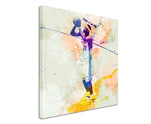 Basketball VII 60x60cm Wandbild SPORTBILD Aquarell Art tolle Farben von Paul Sinus