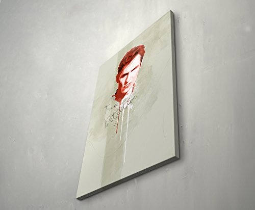 True Detective 90x60cm Paul Sinus Art Splash Art Wandbild auf Leinwand color