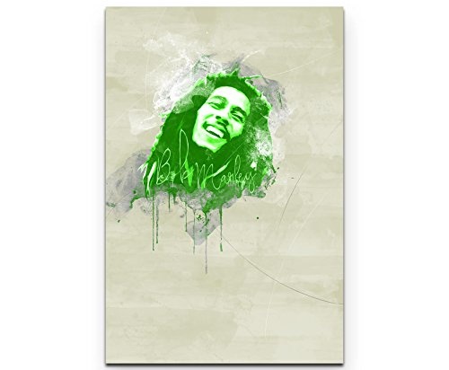 Bob Marley II 90x60cm Paul Sinus Art Splash Art Wandbild...