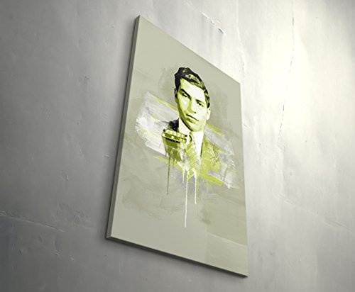 Lucky Luciano 90x60cm Paul Sinus Art Splash Art Wandbild auf Leinwand color