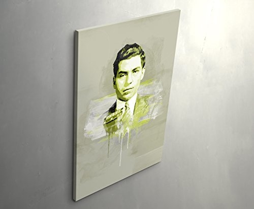 Lucky Luciano 90x60cm Paul Sinus Art Splash Art Wandbild auf Leinwand color