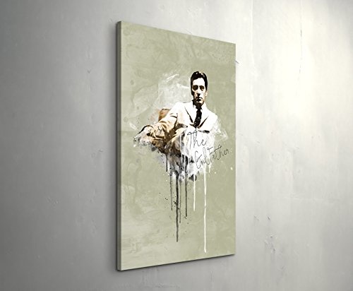 Paul Sinus Art The Godfather Al Pacino 90x60cm Splash Art Wandbild auf Leinwand Color