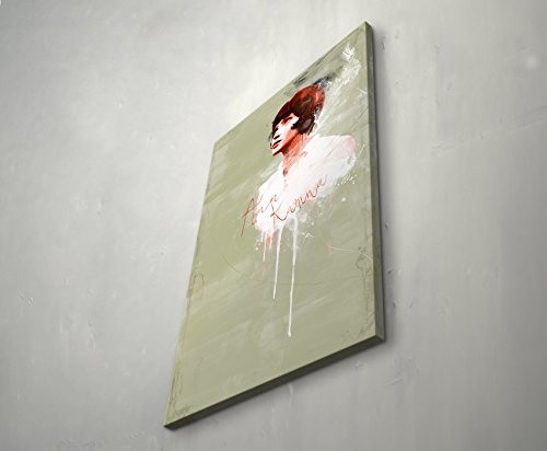 Anna Karina 90x60cm Paul Sinus Art Splash Art Wandbild auf Leinwand color